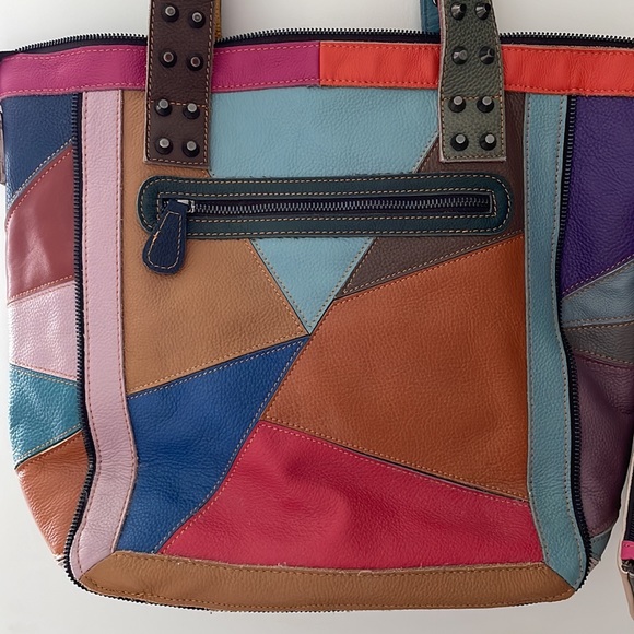 Amerileather tote bag with skull detail - Picture 7 of 9